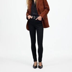 NEW Madewell 10" High-Rise Skinny Jeans in black size 25